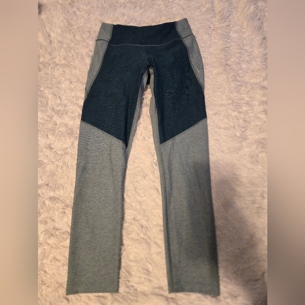 Outdoor Voices + Madewell Leggings Color Blue/Green Size Small - Picture 1 of 8